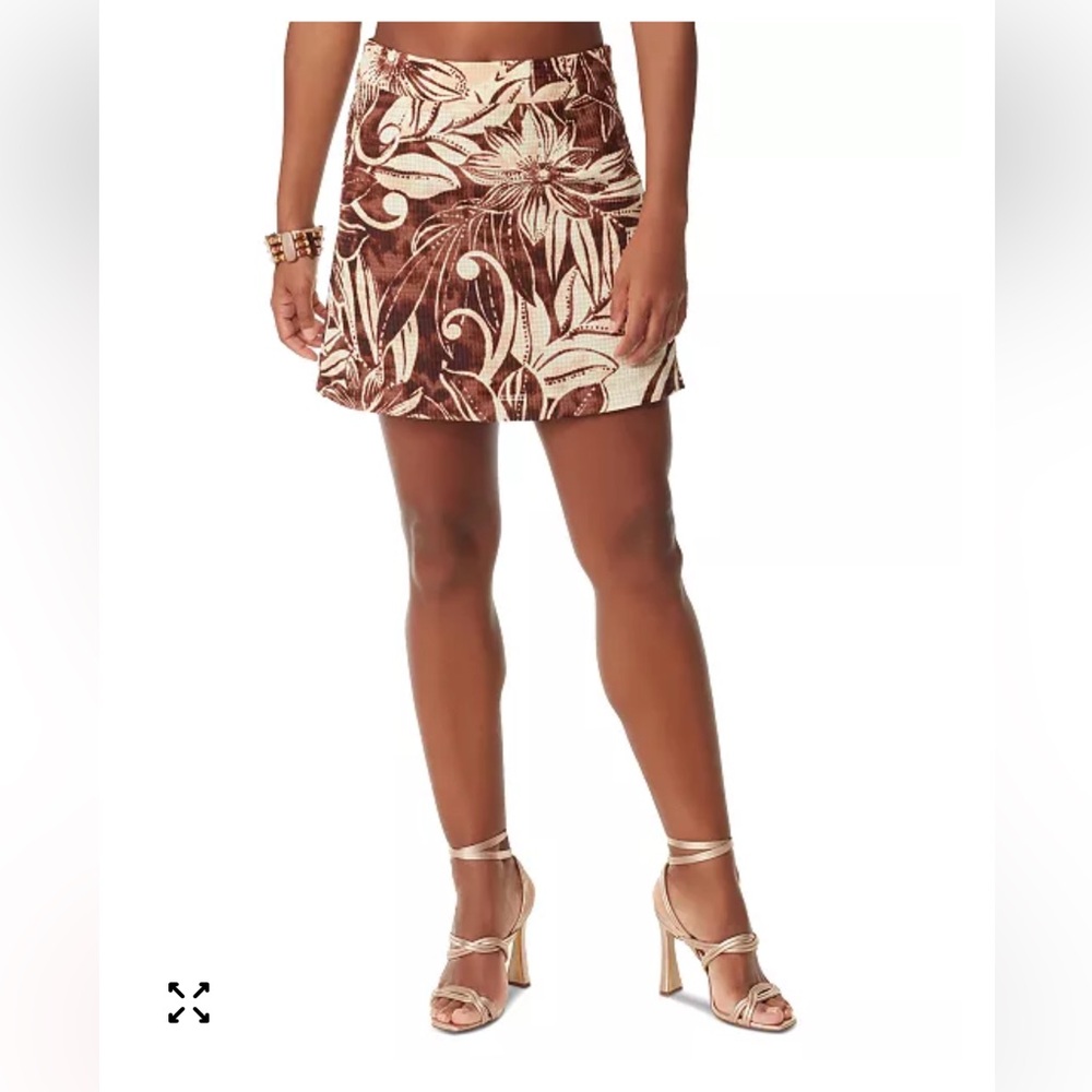 Floral Brown Skirt Sam Edelman